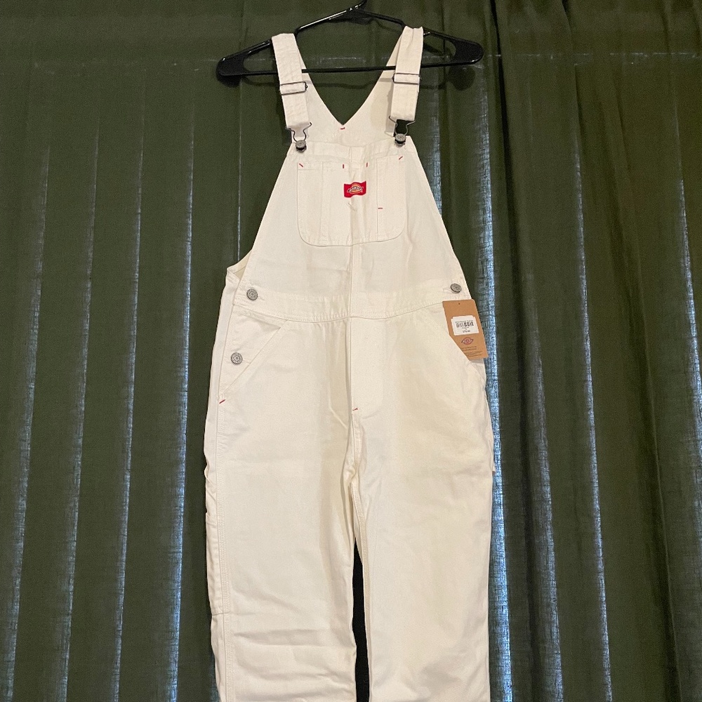 White Dickies Overalls - XS
